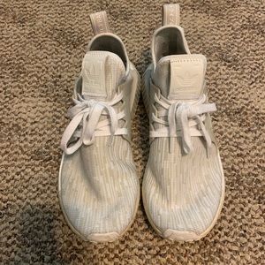 White/gray Adidas NMD women’s
